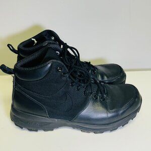 Nike MANOA Boots Black Black Metallic Pewter 456957 001 men’s • US 9.5